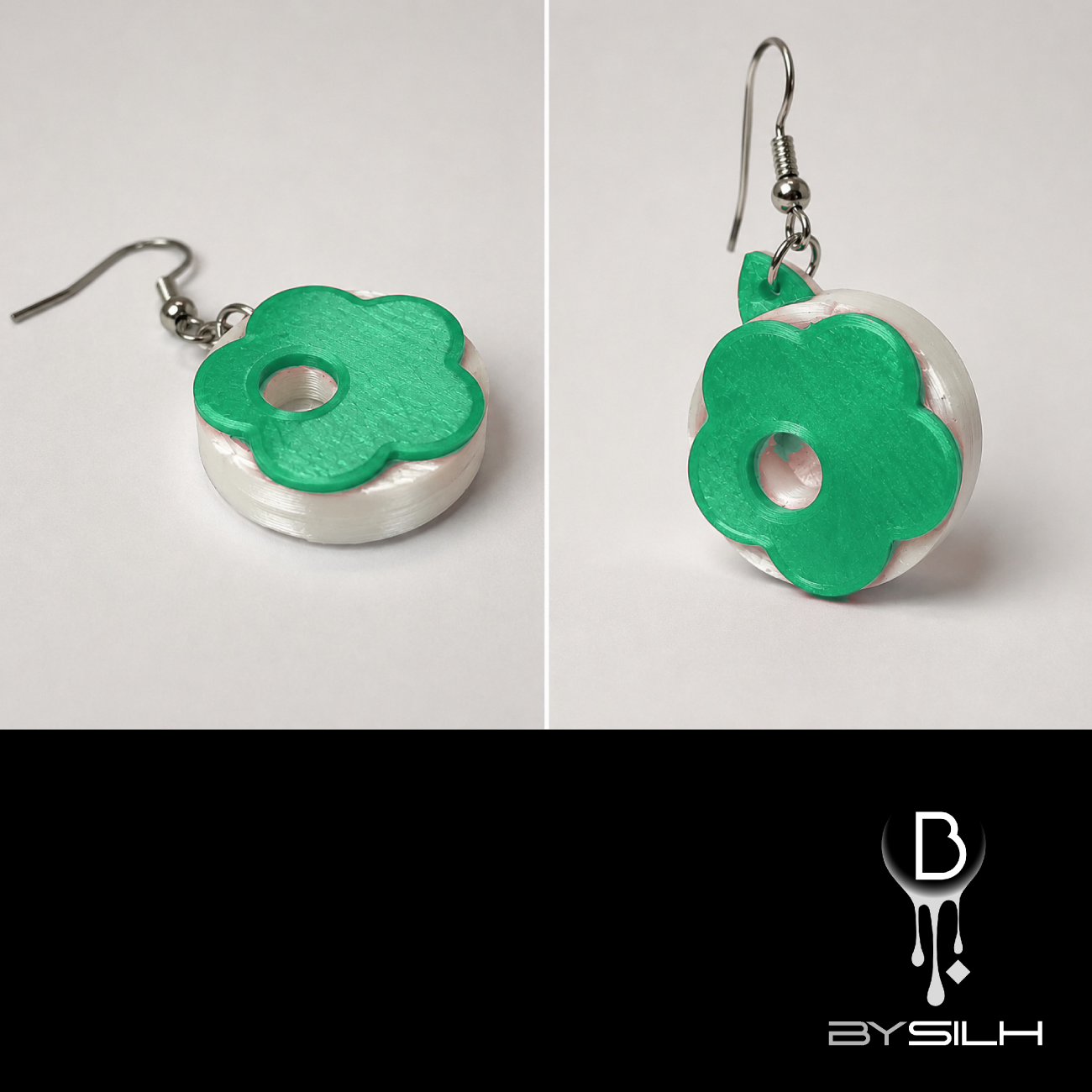 Boucle d’oreille design KYS bySilh fabriquée en impression 3D — vue 07