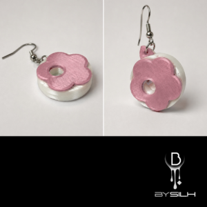 Boucle d’oreille design KYS bySilh fabriquée en impression 3D